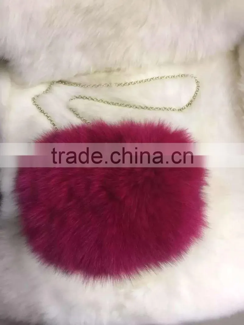 Genuine Red fox hand warmers/Handbag for gift OEM/Wholesale /Retail