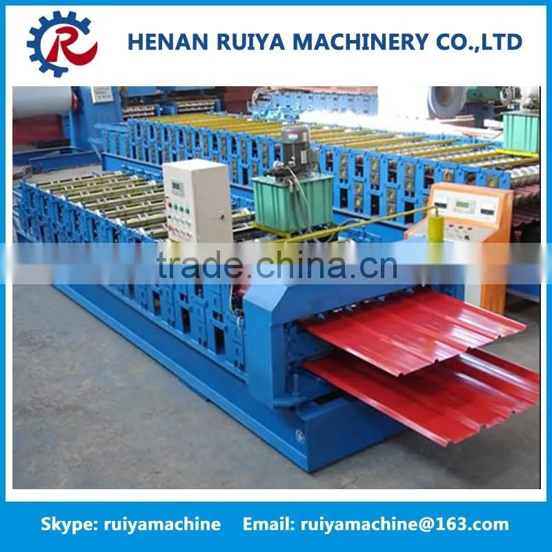 corrugated sheet metal roof making machine, Double Layer for Corrugated and Trapezoidal Roof Tile Machine