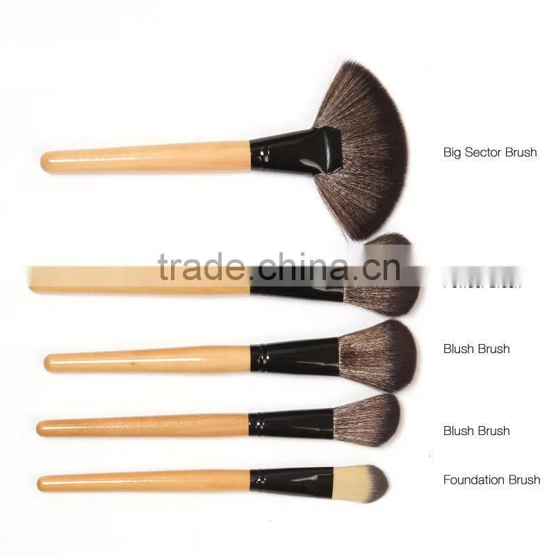 24Pcs Cosmetic Brushes Powder Foundation Eyeshadow Eyebrow Eyeliner Lip Brush