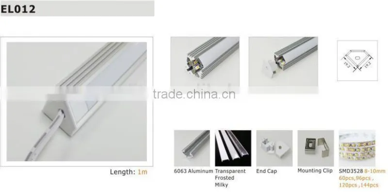 LED Aluminum profile various size and shape aluminium extrusion profile