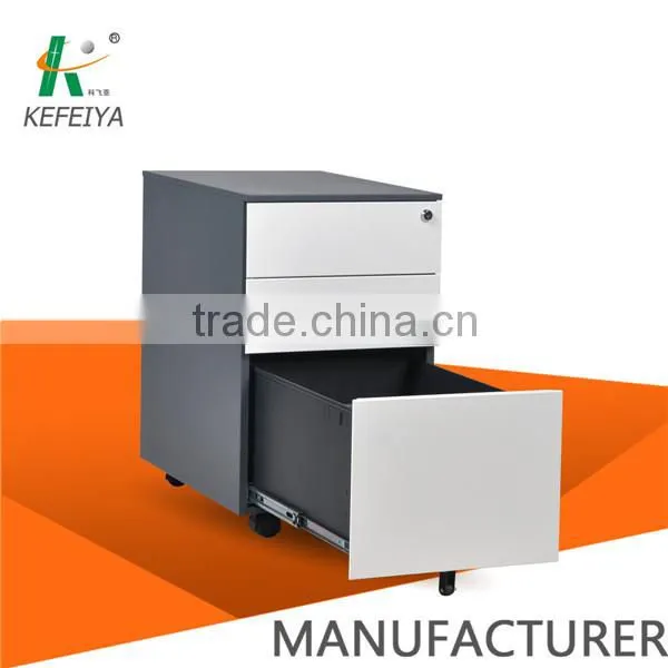 35kg load of each drawer 3 drawer metal mobile pedestal