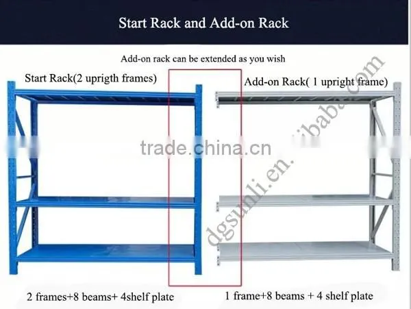 Guangdong supplier storage rack warehouse steel shelving