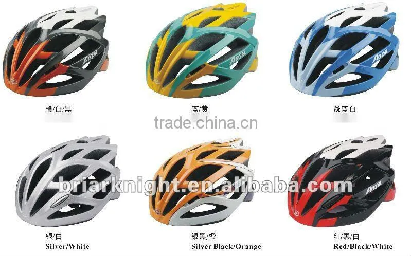Bicycle helmet for head production, material in black EPS and PVC