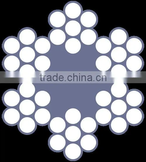 6x7+FC Galvanized & Ungalvanized Steel wire rope