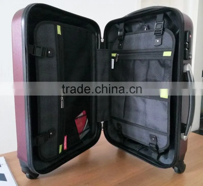 Vintage Hard ABS rotatable quality trolley luggae set