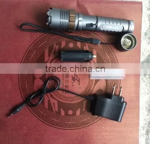 Promotional Aluminium tactical flashlight with 18650 battery