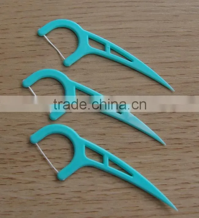 New design individual wrapper plastic dental floss picks