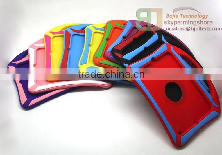 With Handle Rugged Heavy Duty Kid Proof Tablet Case Silicone Protective Case for iPad air 2