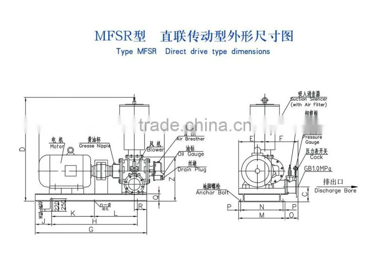 High-pressure roots blower