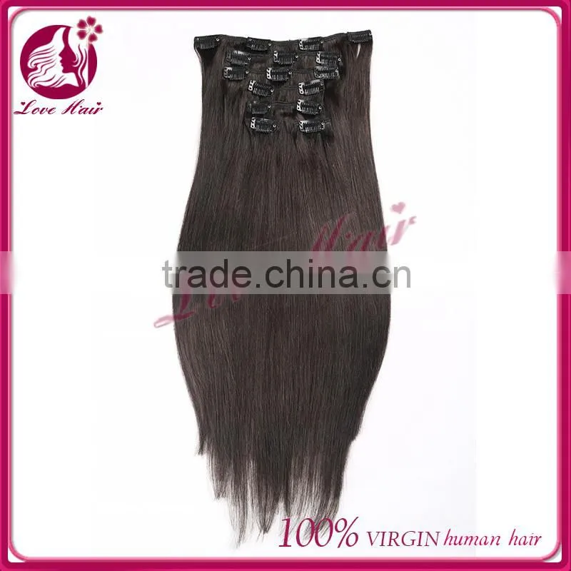 High quality with hot sale best Price clip in malaysian hair extensions,Virgin Malaysian Human Hair Clip In Hair Extensions