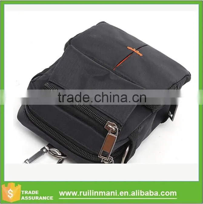 Removable mens waist bag with bottle sleeve combination