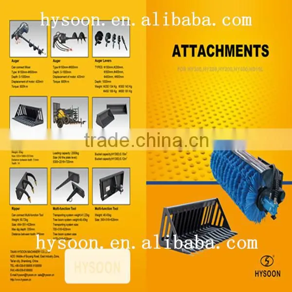 Hot sale ce approved skid steer loader attachments