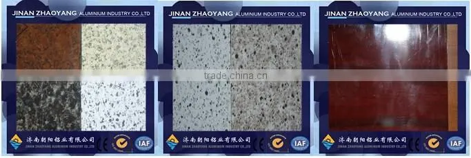 aluminum trim sheet 1100 3003 with color white brown blue