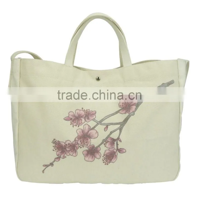 Ningbo Ronhon Premium Gift Bags Canvas Shoulder Messenger Large Size Shopping Bag