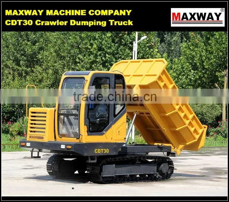 Hydraulic Self-unloading Crawler Type Farm Tractor for Palm , CE / ISO / SGS , Model: CDT60