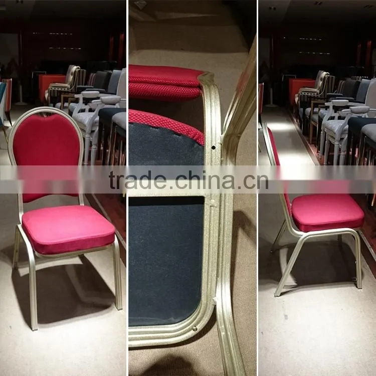 Wholesale hotel furniture banquet hall chair aluminum frame used banquet chair for sale