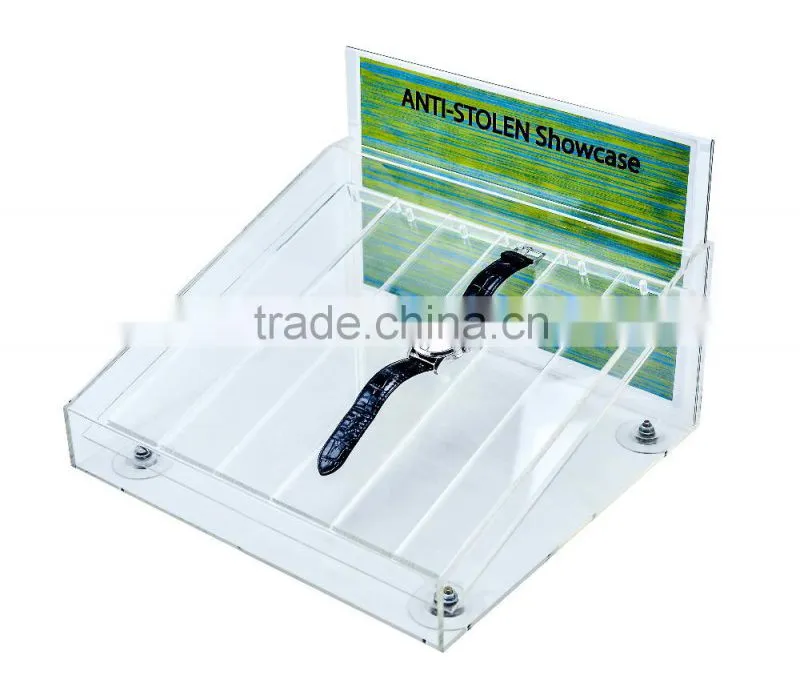 ATI High Quality graceful different high acrylic watch display cabinet