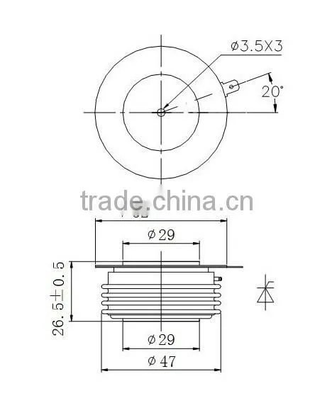 High frequency thyristor KA200(800-1200V)