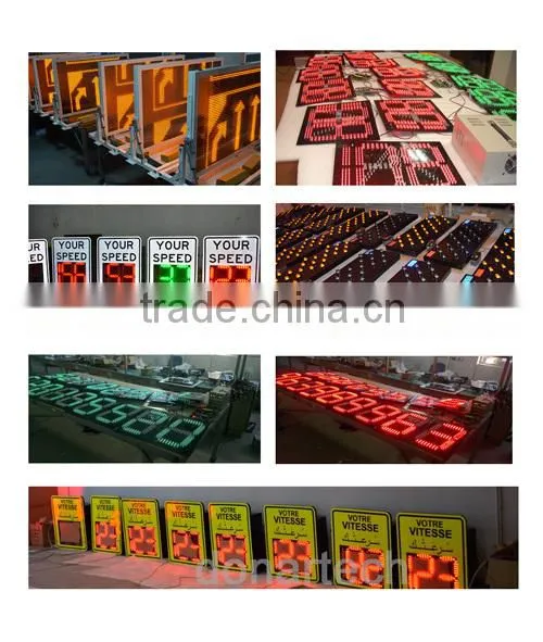 Solar Power Trailer Color Message Sign