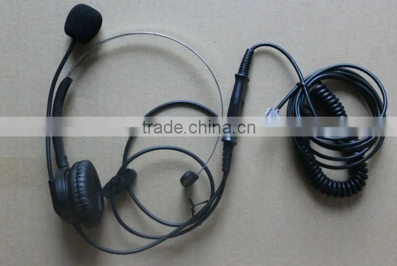 Professional call center headset with QD cord