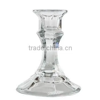 Pretty 3D laser engraved crystal candle holder