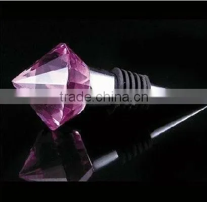 Fashion Laser engraving crystal wine stopper