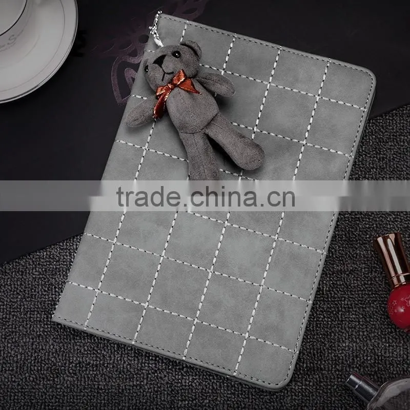 Korean style flip leather cover for ipad mini 4, for mini ipad leather case with holster