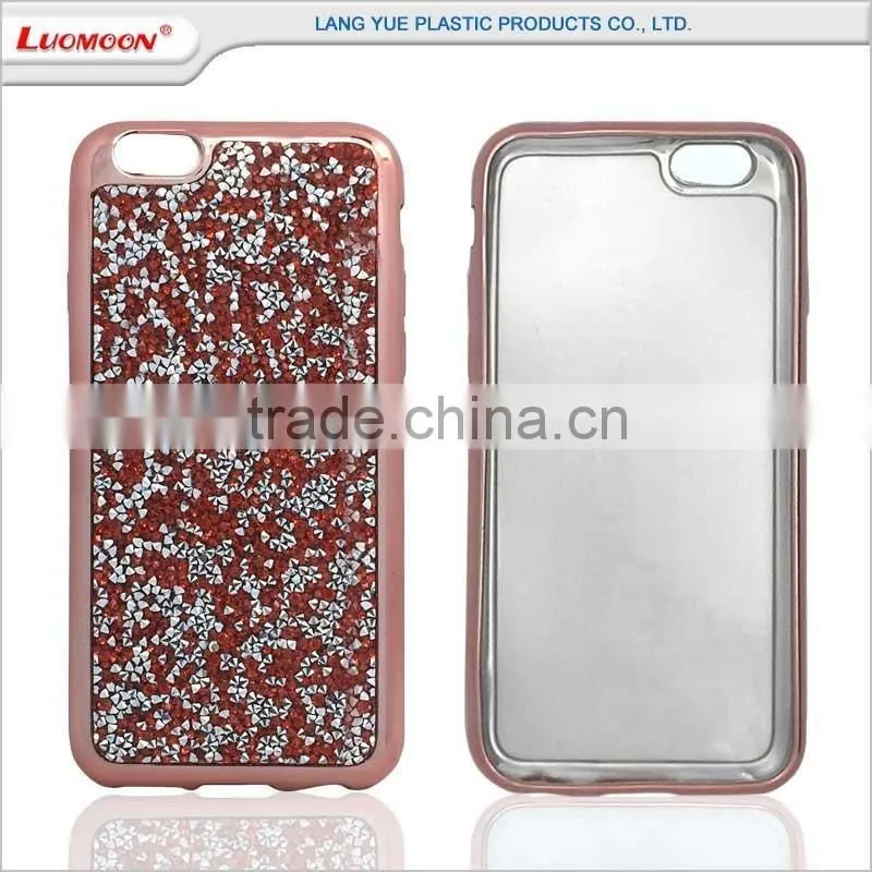 with floating diamond tpu back cover phone case for oppo f1 a35 a35t r827 r9