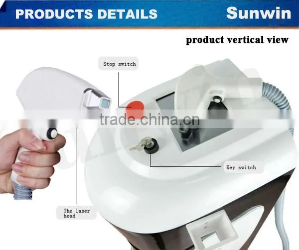 Sunwin permanent hair removal/hair reduction 808 laser (SW-206E)