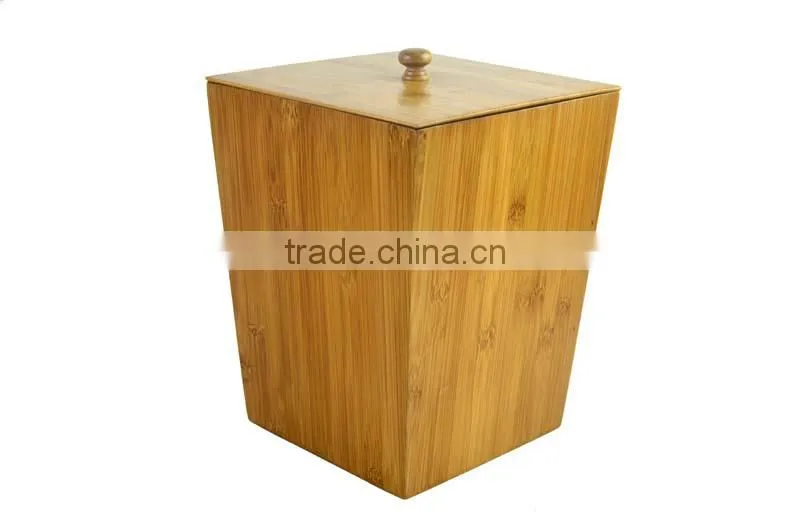 DT015/Bamboo Wooden Bath and Vanity Set Storage Box with Lids