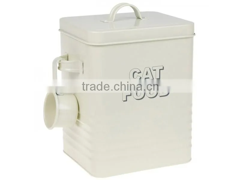 Rectangle Metal Pet Food Storage Can