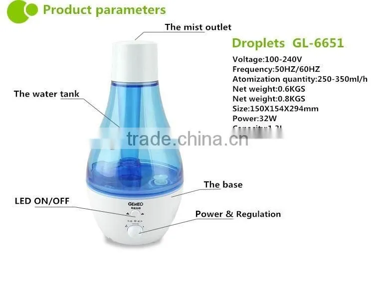 New technology lamp scented oil diffuser GL-6651