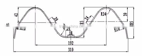 Highway Guardrail road making machine