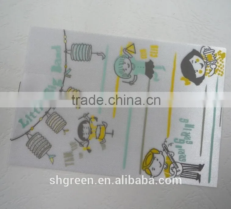 Japanese garment folded printing label