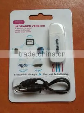 3.5mm usb bluetooth dongle adapter V2.1 with incoming phone no. report