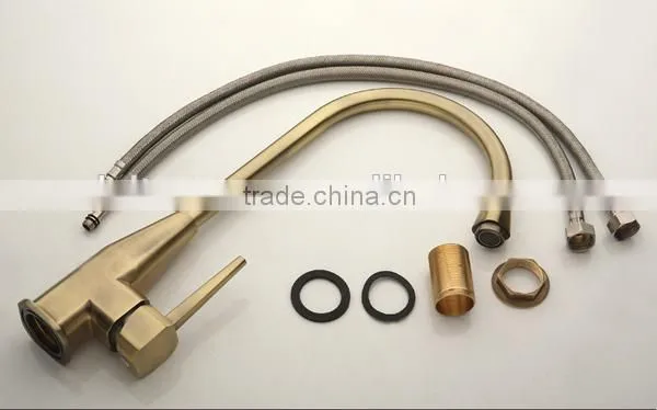 kitchen sink mixer tap, nickel golden faucet sink tap, stainless steel faucet for family cooking,