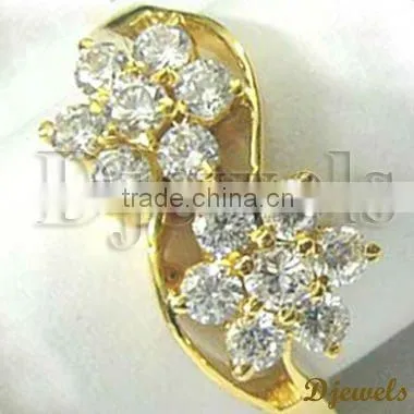 18K Diamond Gold Rings, Wedding Rings,Diamond Jewelry