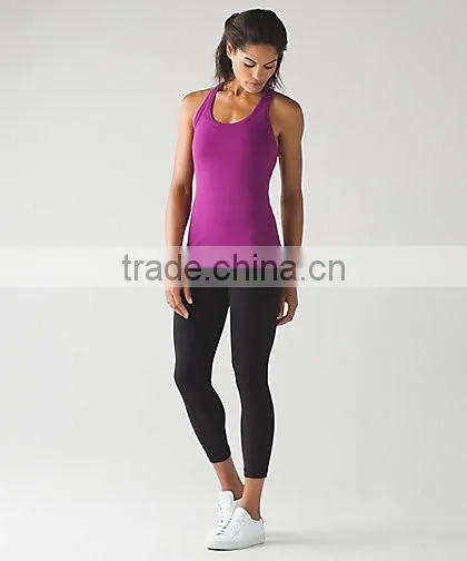 Custom woman yoga gym tank top OEM fabric sublimation sport tank top