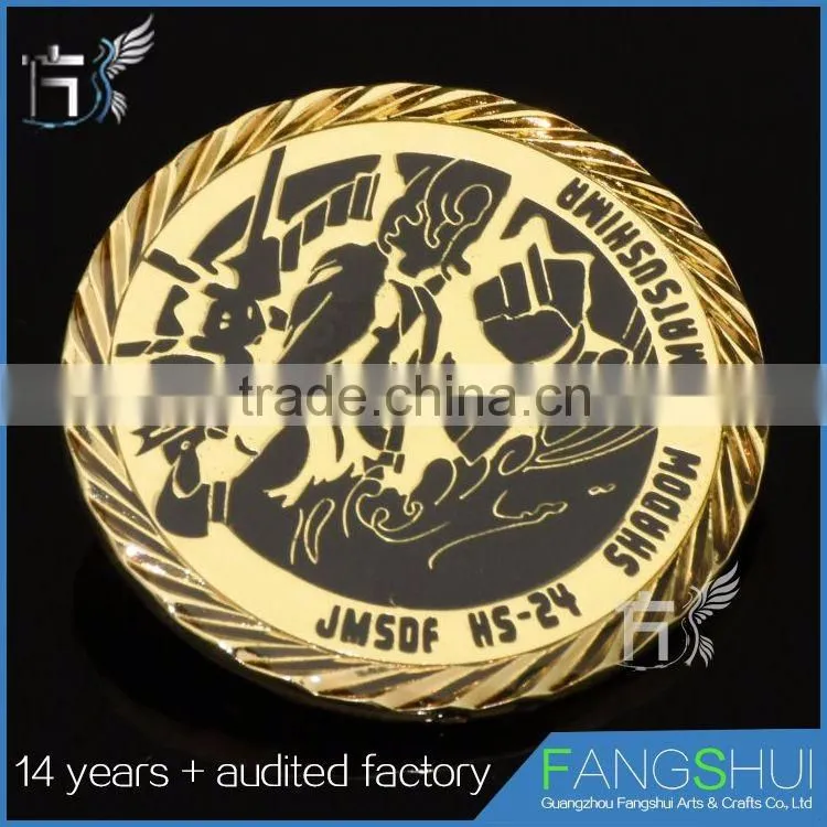 Flexible price sell old military challenge coins gold wholesale