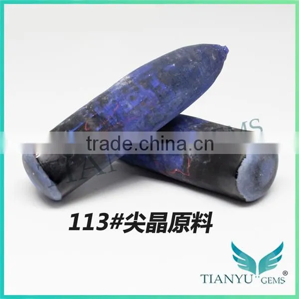1.0mm-3.0mm round shape 113# deep blue in Burma synthetic spinel gemstone