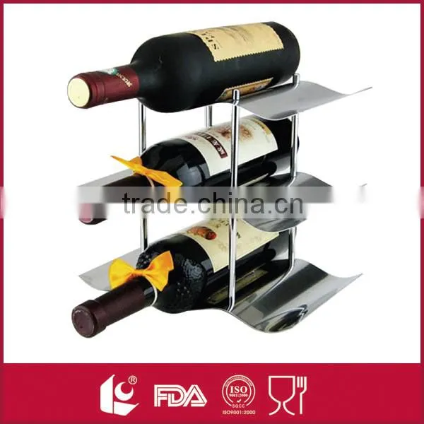Household wholesale multifunctional stainless steel wine rack wall mount