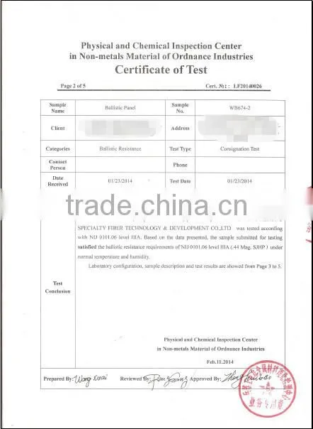 170g/m2 UHMWPE Bulletproof UD Fabric stab resistant ballistic cloth for bulletproof plate/amor/vest