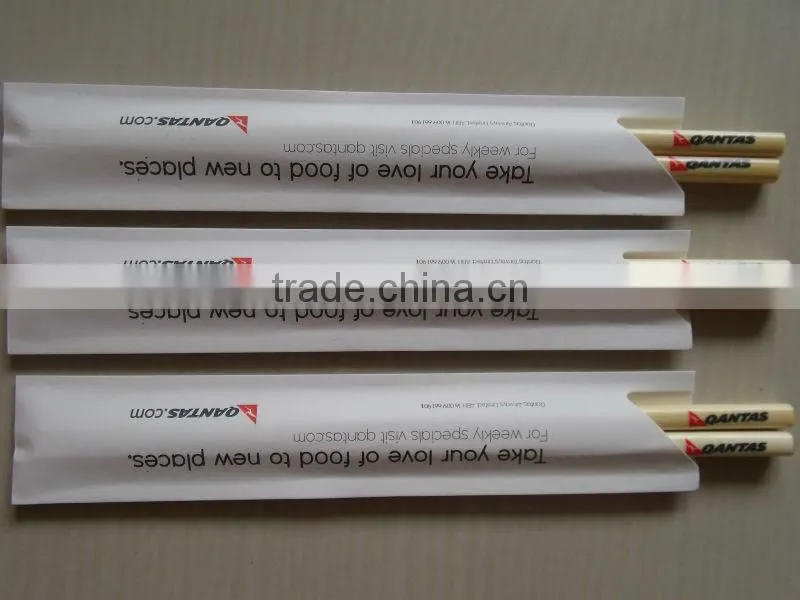 paper wrapped disposable single bamboo chopsticks