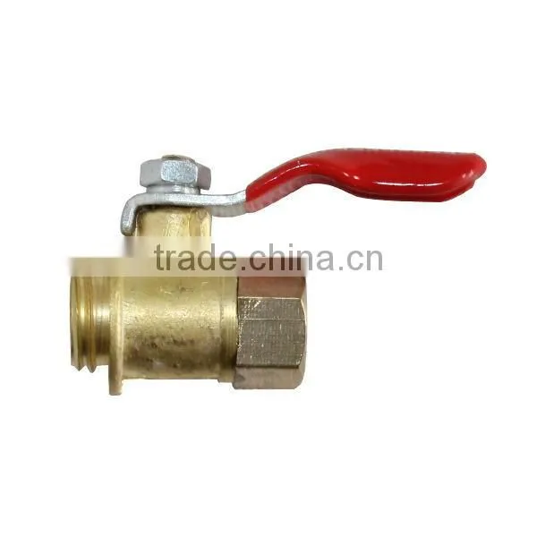 iLot Ball valve, Brass, 14*1.5mm female thread x male thread NPT