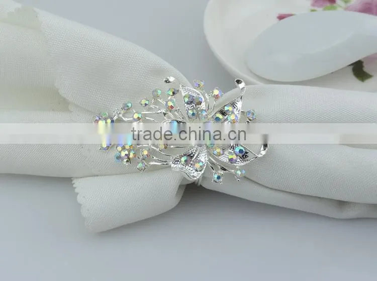 latest fashion crystal wholesale napkin rings