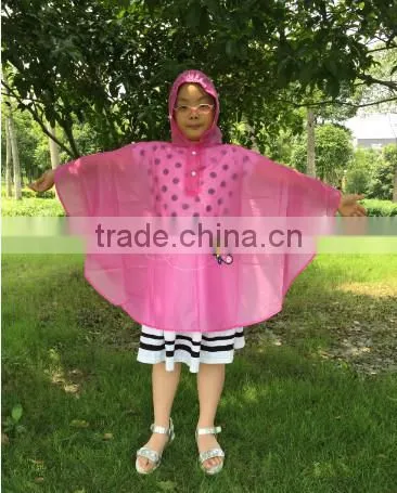 High Quality Lovely Cheap PVC Kids rainwear