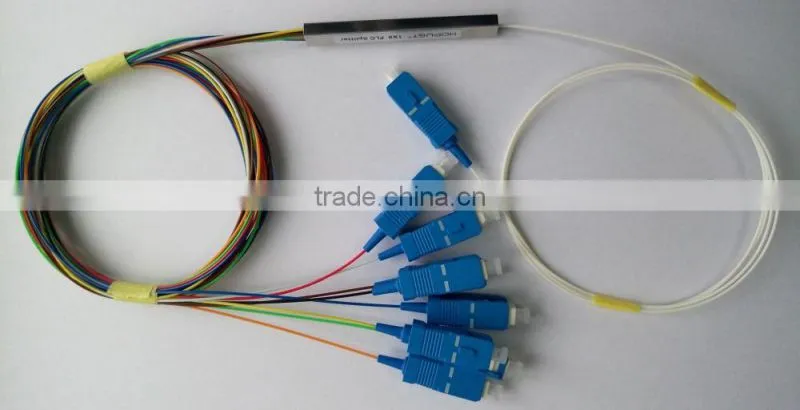 1x8 plc splitter 900um steel tube, PLC splitter steel tube