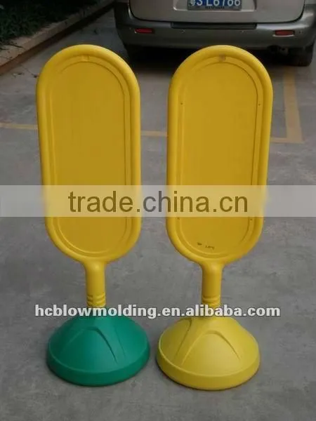 OEM blow molding plastic warning signs board safety warning triangle road signs
