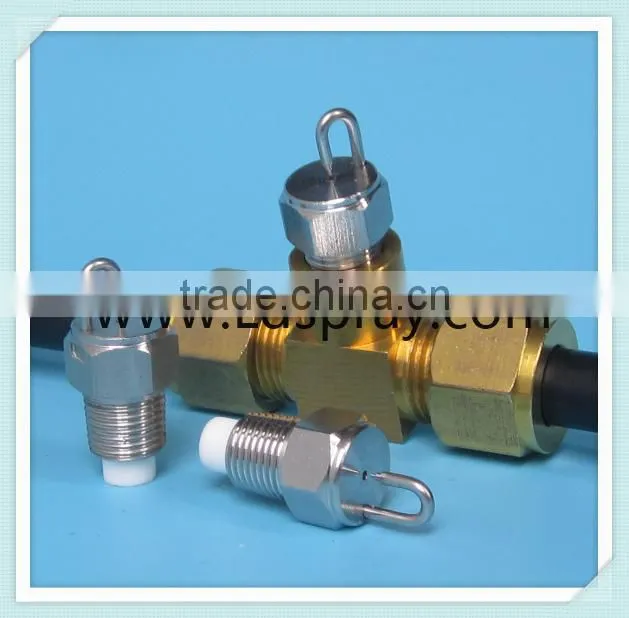 PJ impingement pin fine fog mist nozzle