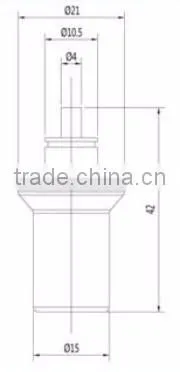 Wax thermostatic sensor element EN1111 TU-CGQ-023